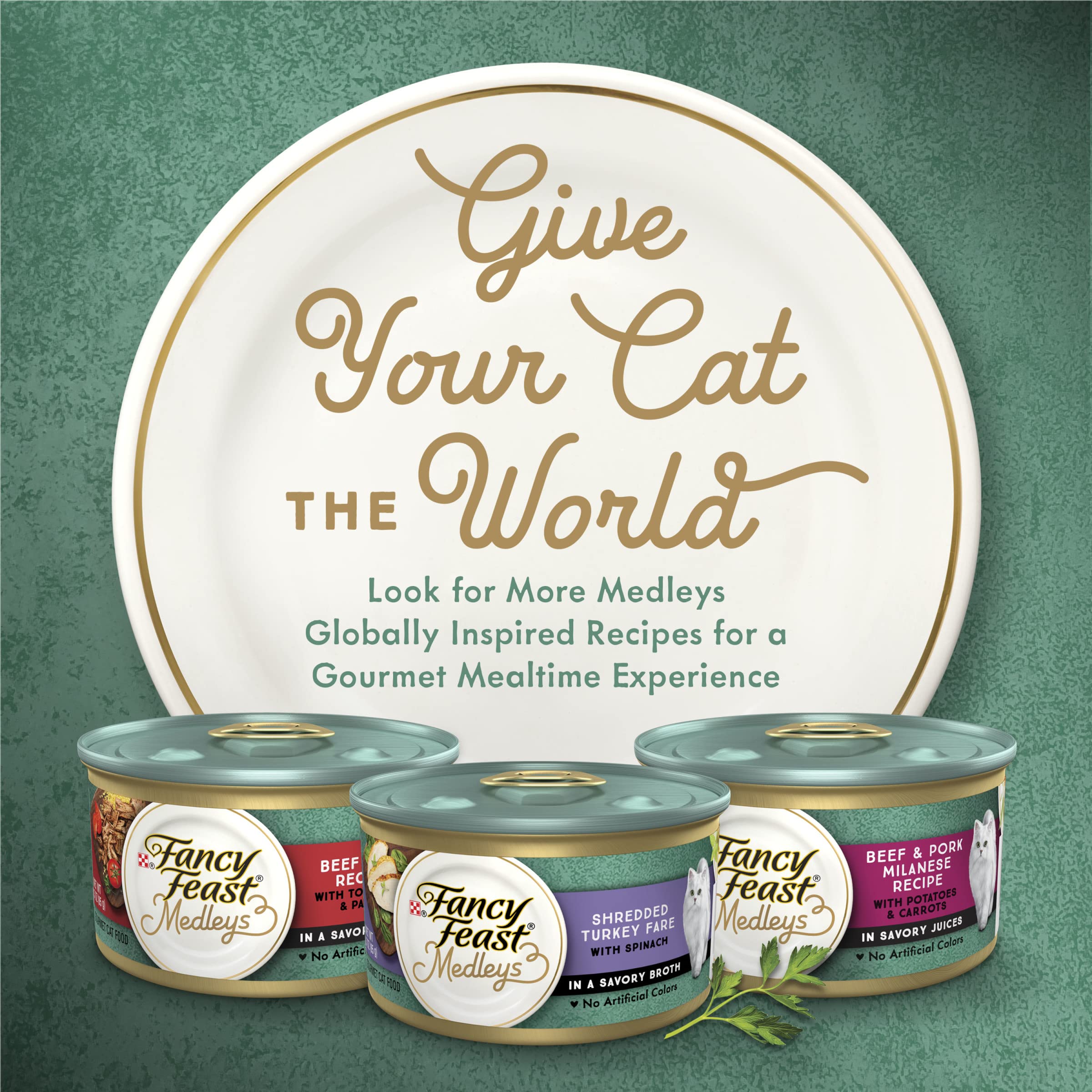 Fancy Feast Turkey Florentine label quality highlights brand trust and premium ingredients.
