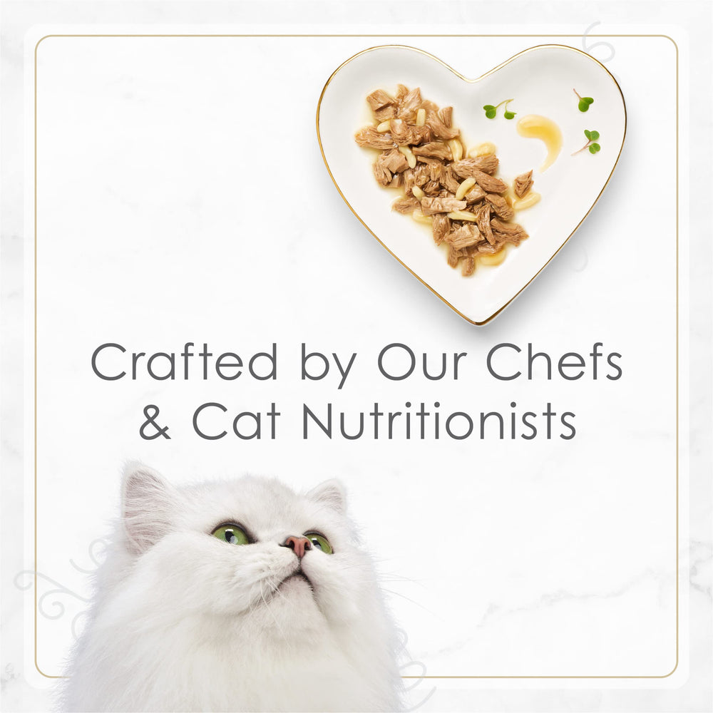 Fancy Feast Variety Pack label visible on gourmet wet cat food.