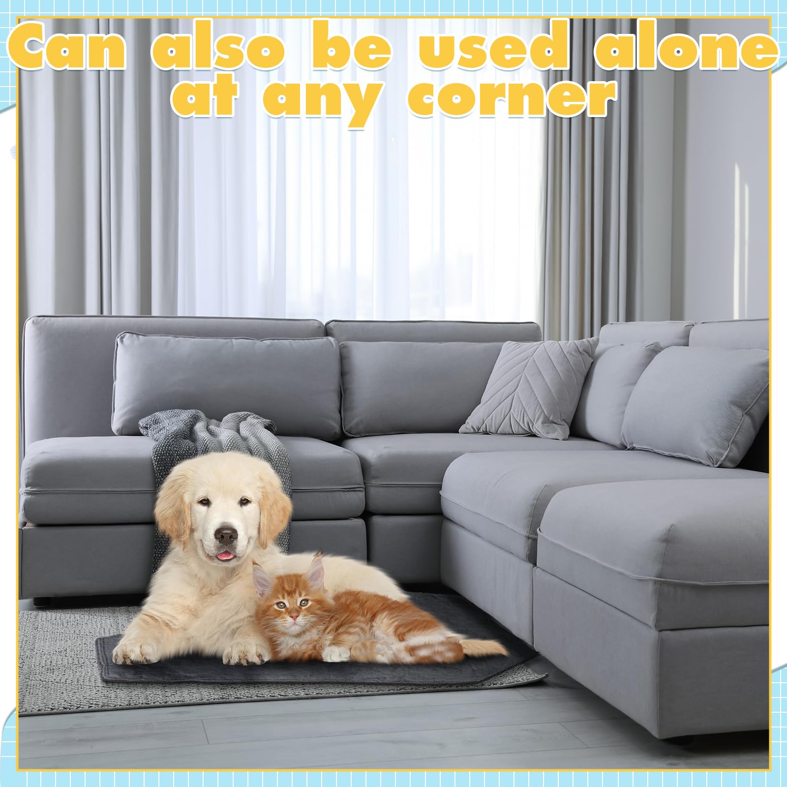 Fanfanwin pad in crate view shows space-saving corner design.