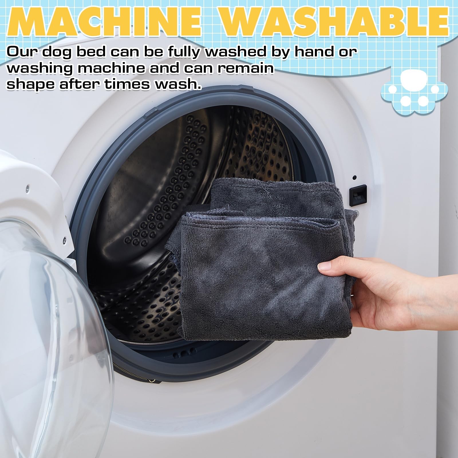 Fanfanwin pad is machine washable for quick cleanup after use.