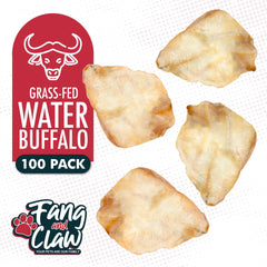 Fang and Claw buffalo ears texture detail highlights dense chew and boredom relief.