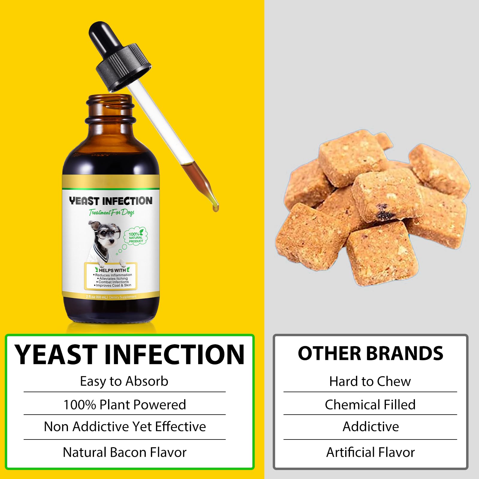 FANGCUN easy-digestibility shot showing gentle formula for dogs