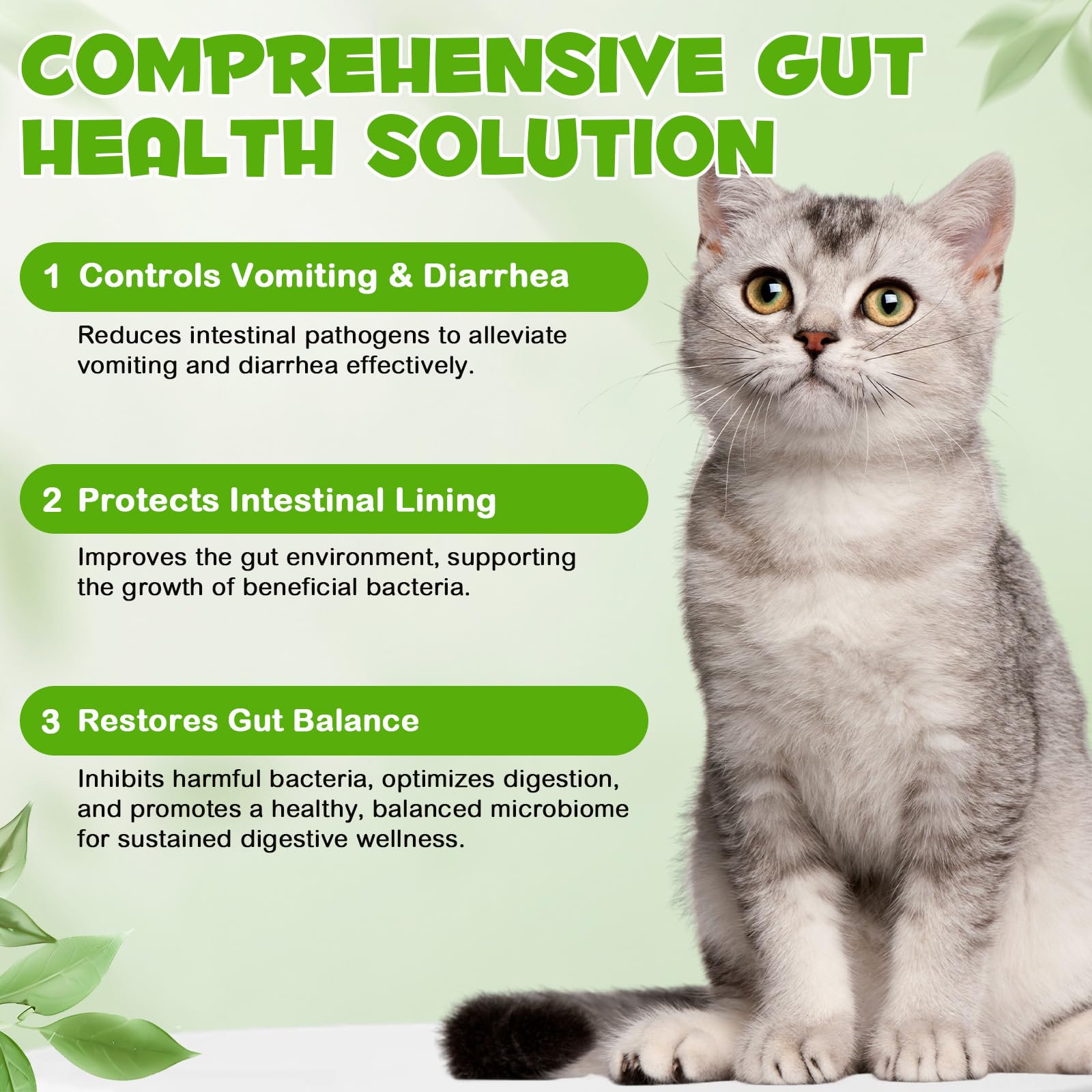 FANGCUN live bacteria strains graphic indicating probiotic variety.