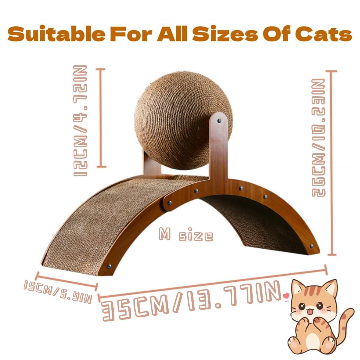 FANJUN-AMTECH Ferris-wheel cardboard scratcher sparks curiosity during play.