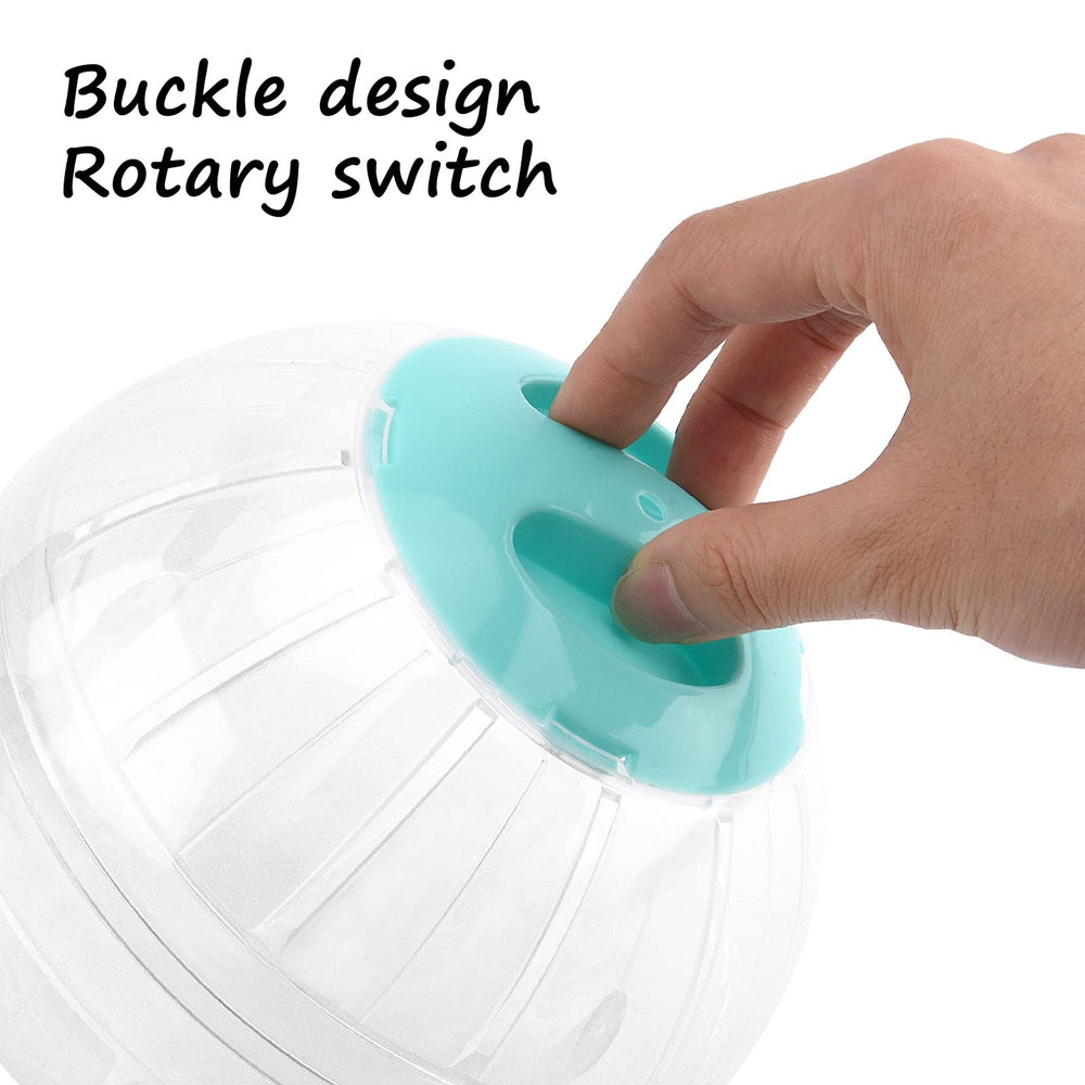 FANKUTOYS hamster ball features a secure lock design for quick, safe setup.