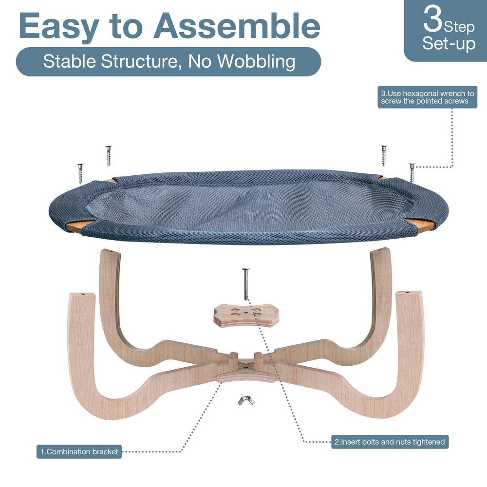 Fantasreen 8-inch elevated design promotes airflow and keeps pets off dusty floors.