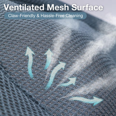 Fantasreen breathable scratch-resistant fabric keeps pets cool and comfortable.
