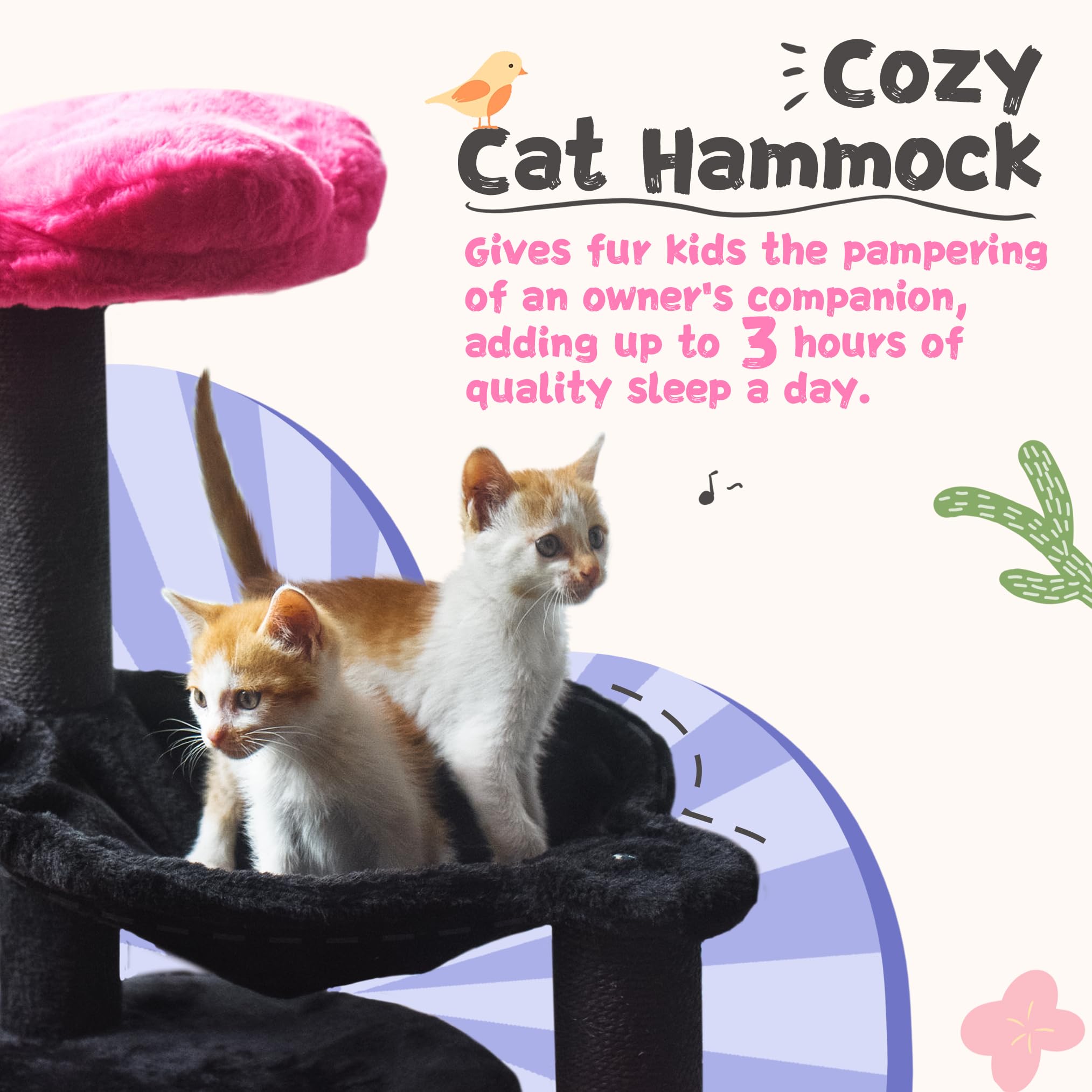 Fantasreen cat-tree large condo adds space for multi-cat homes