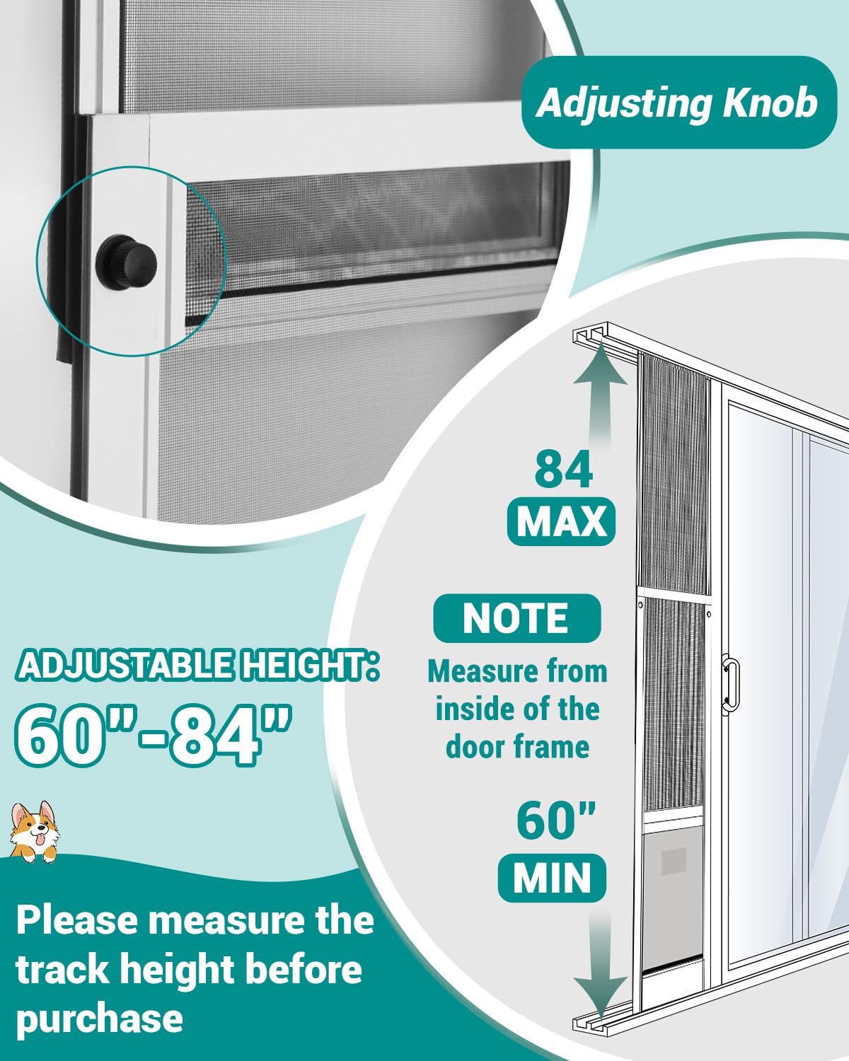 Fantrek extra large dog door toggle lock ensures secure, gap-free installation
