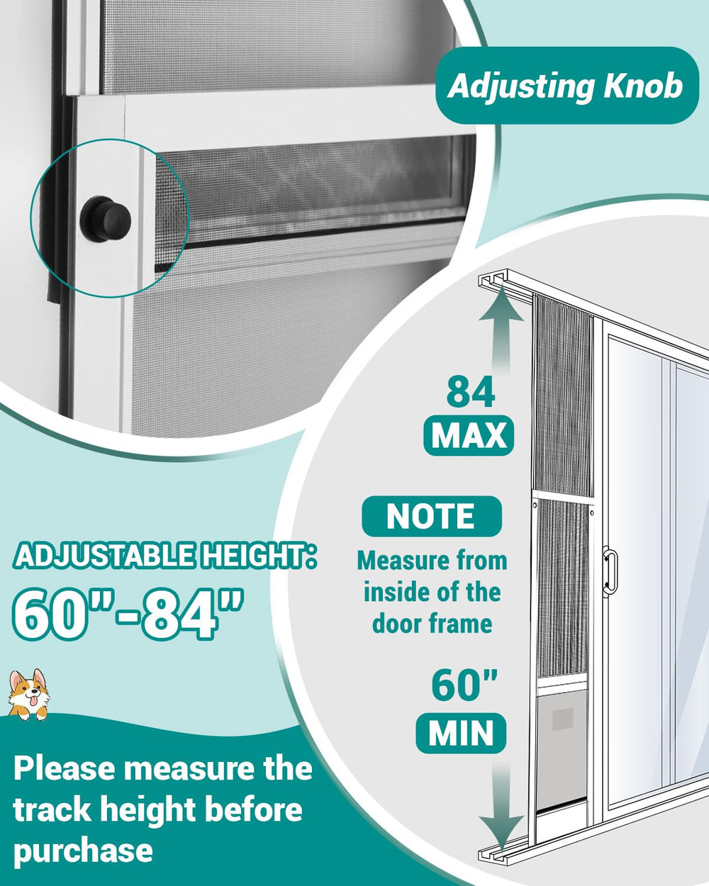 Fantrek extra large dog door toggle lock ensures secure, gap-free installation