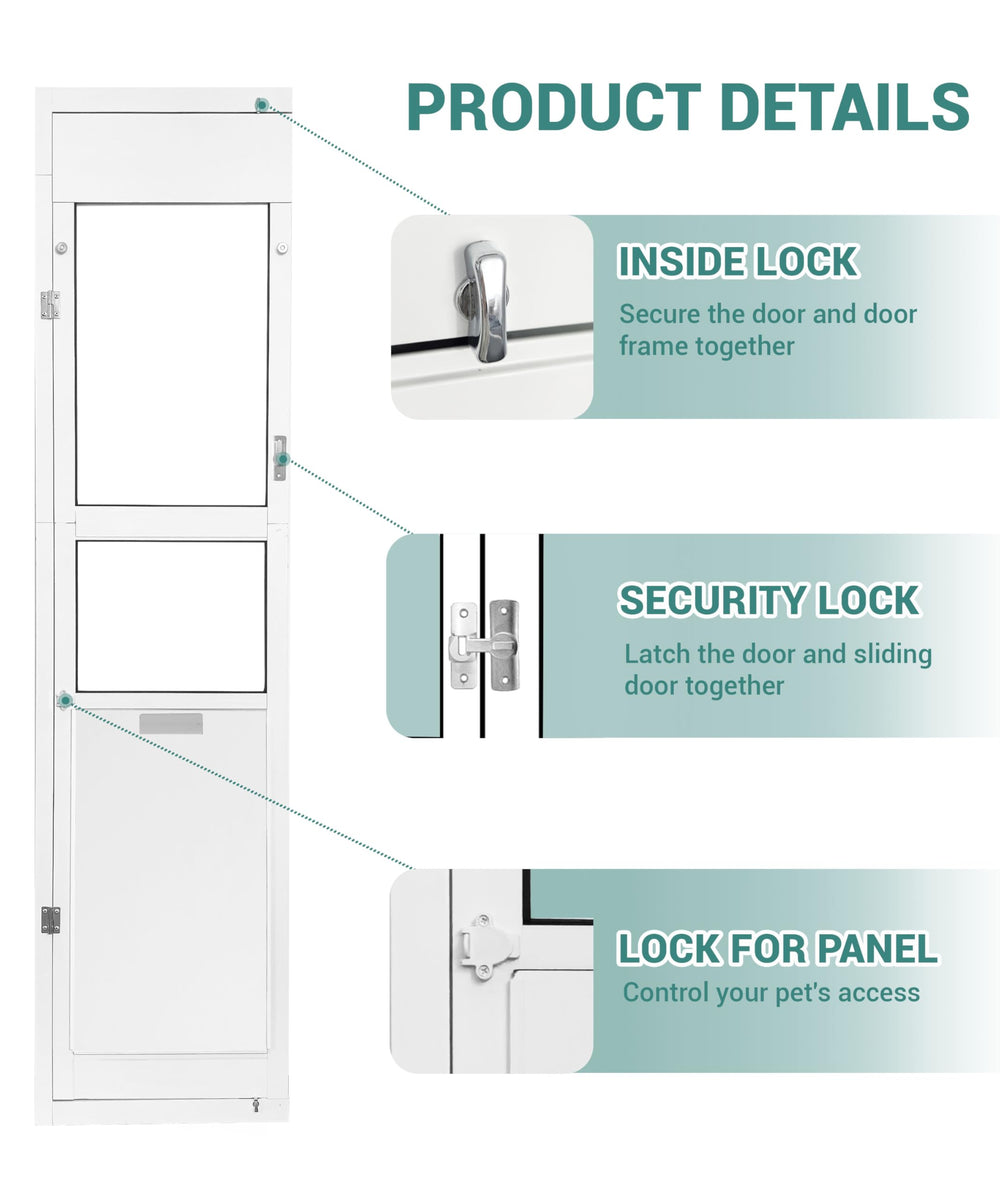 Fantrek latch lock closeup shows added security and draft prevention