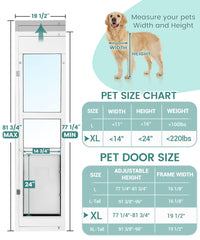 Fantrek XL dog door frame closeup highlights rugged aluminum construction