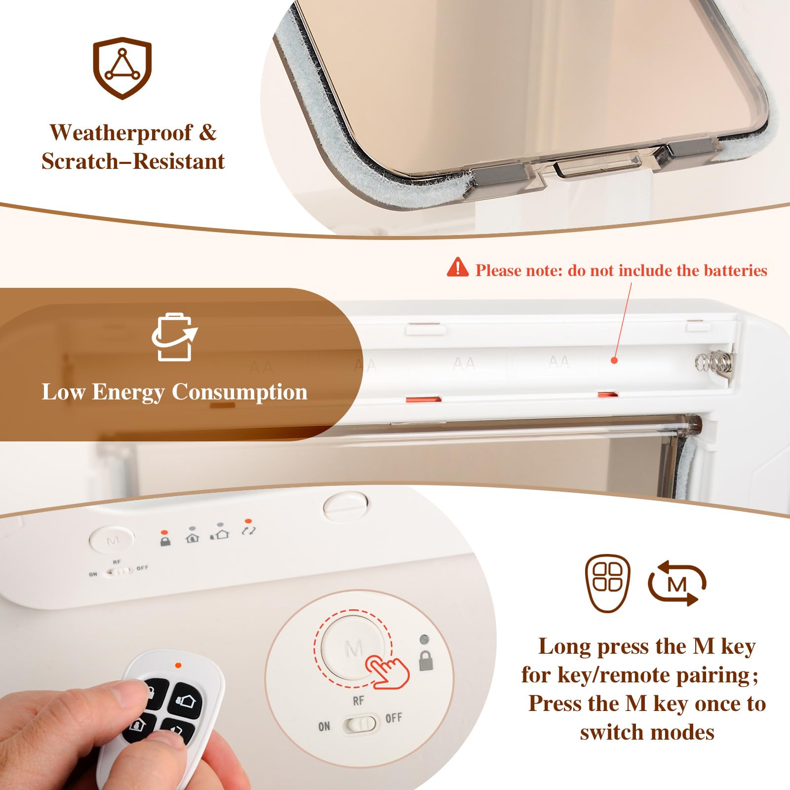 Fantspati waterproof collar sensor keys enable weather-ready entry for pets.
