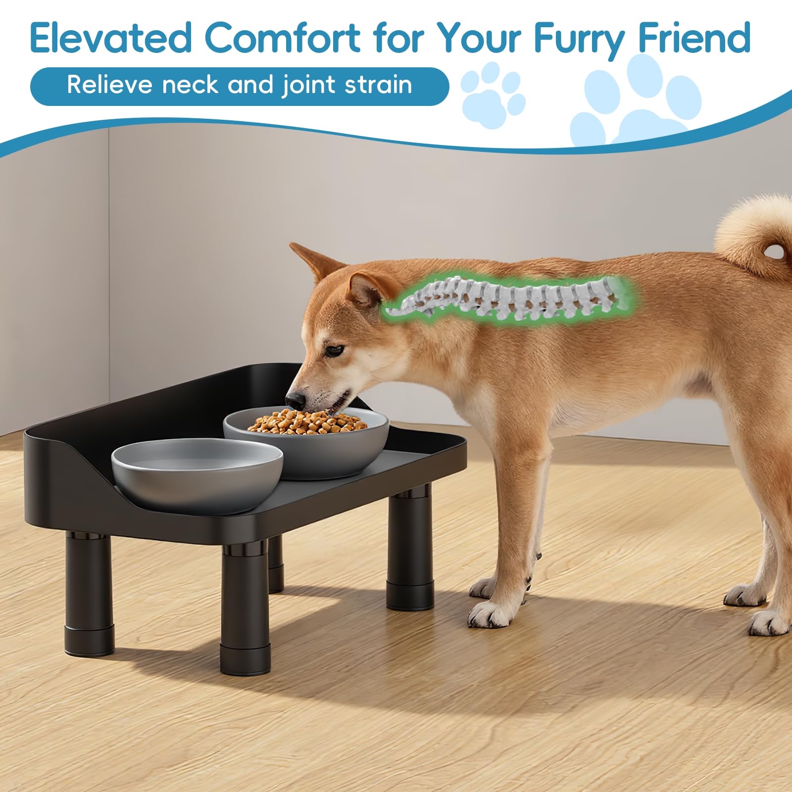 Farafox splash-proof rim keeps spills contained during meals.