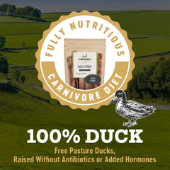 Farm Hounds Duck Strips USA-made label highlights local sourcing.
