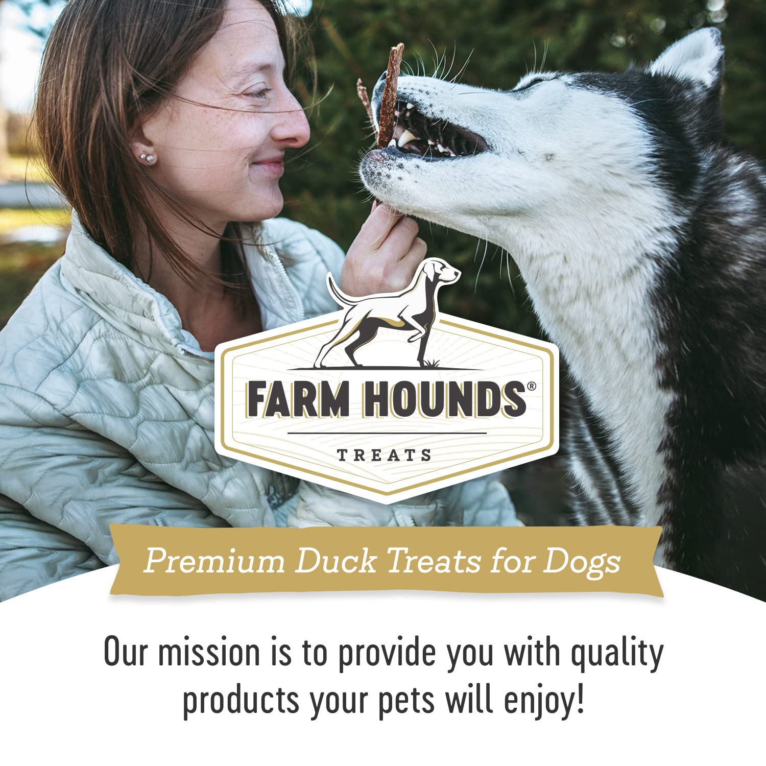 Farm Hounds tiras de pato secas, ideal para recompensar durante el adiestramiento