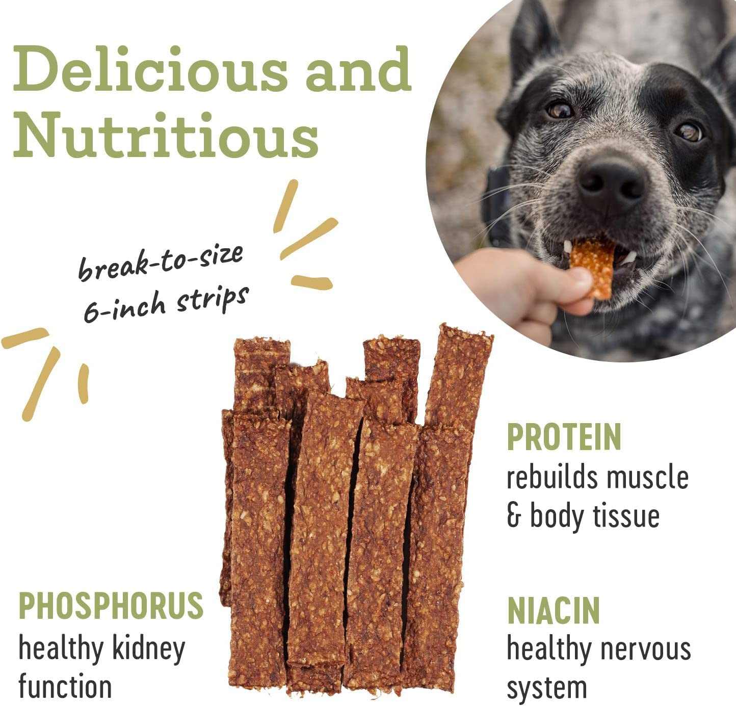 Farm Hounds Turkey Strips training-reward use during practice.