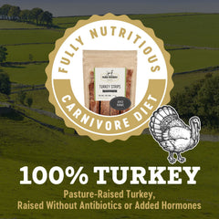 Farm Hounds Turkey Strips two packs ready for daily use.