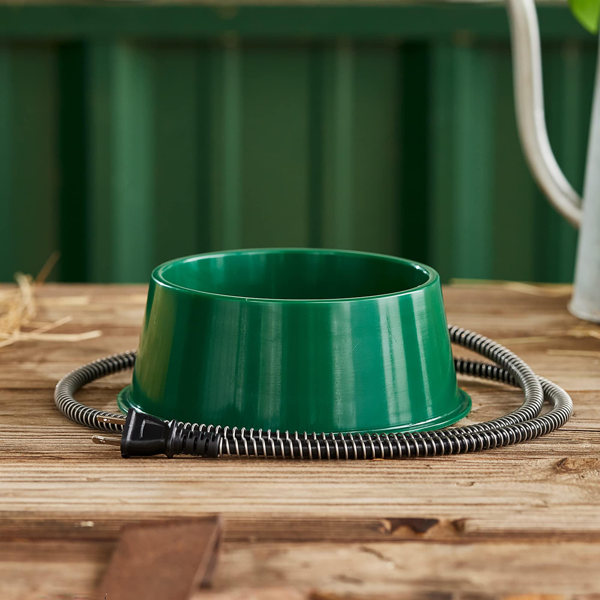 Farm Innovators green color pet bowl ready for outdoor climates