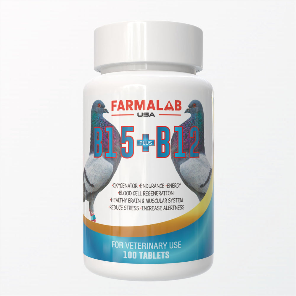 Dosing pack from Farmalab B15B12 for precise veterinary dosage to pigeons