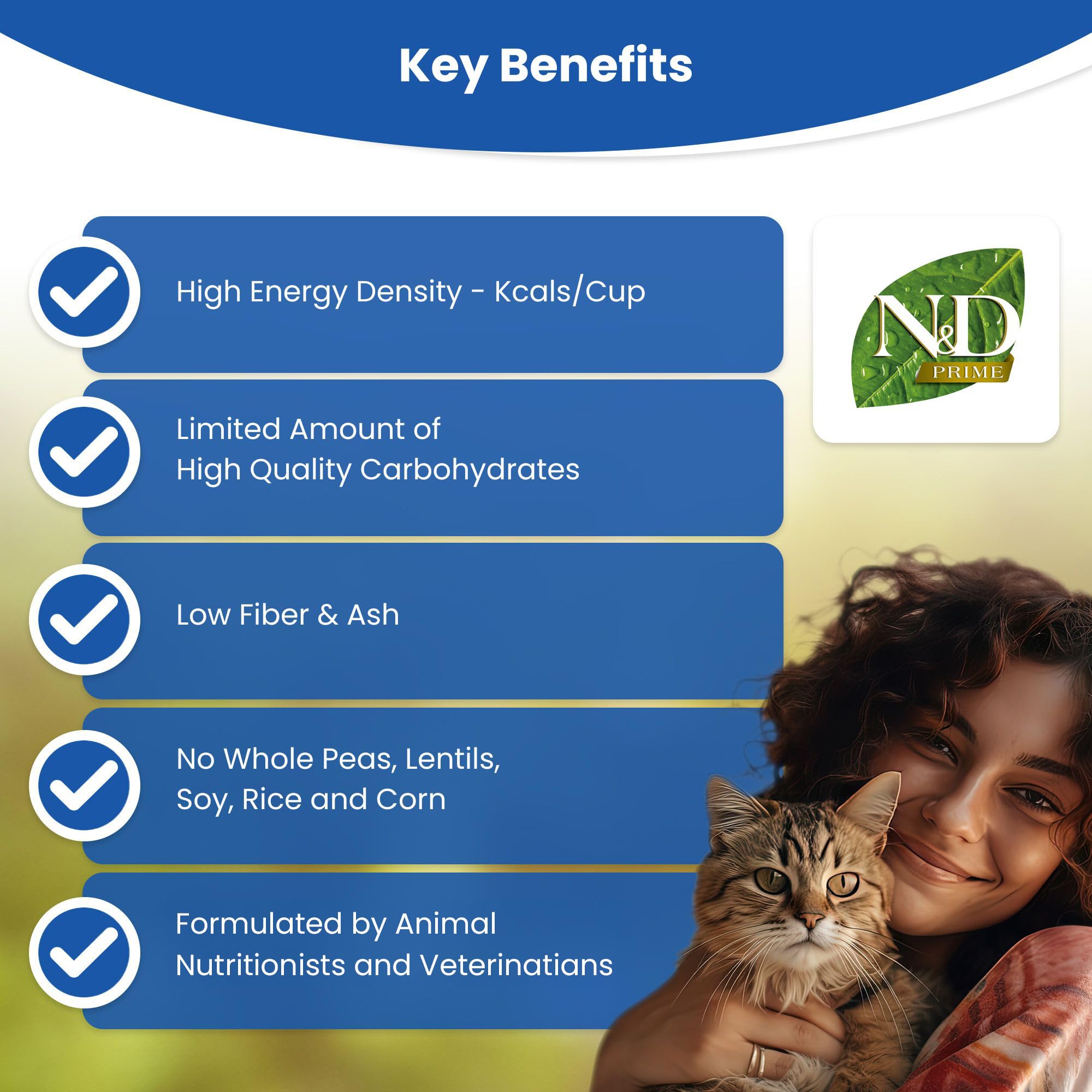 Farmina animal-protein highlight showing high-quality meat sources for cats.