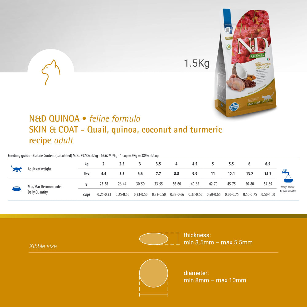 Farmina Skin & Coat kibble aroma and crunch captured during feeding.