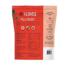 Farmland Traditions beef bone broth bites closeup for flavorful training
