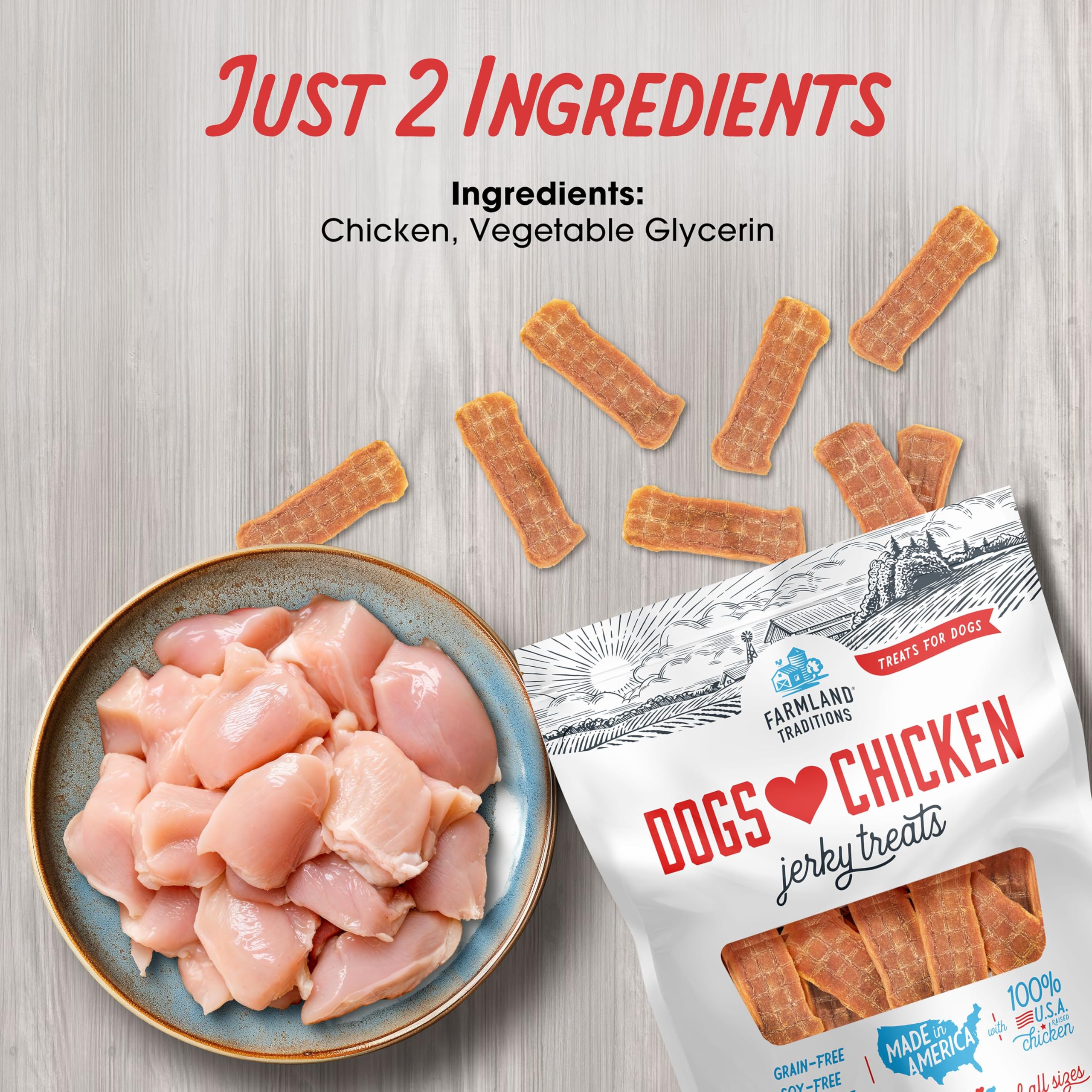 Farmland Traditions Free From Fillers label highlights grain-free ingredients.