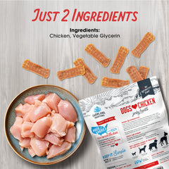 Farmland Traditions Two-Ingredient Jerky near open packaging reveals air-dried texture