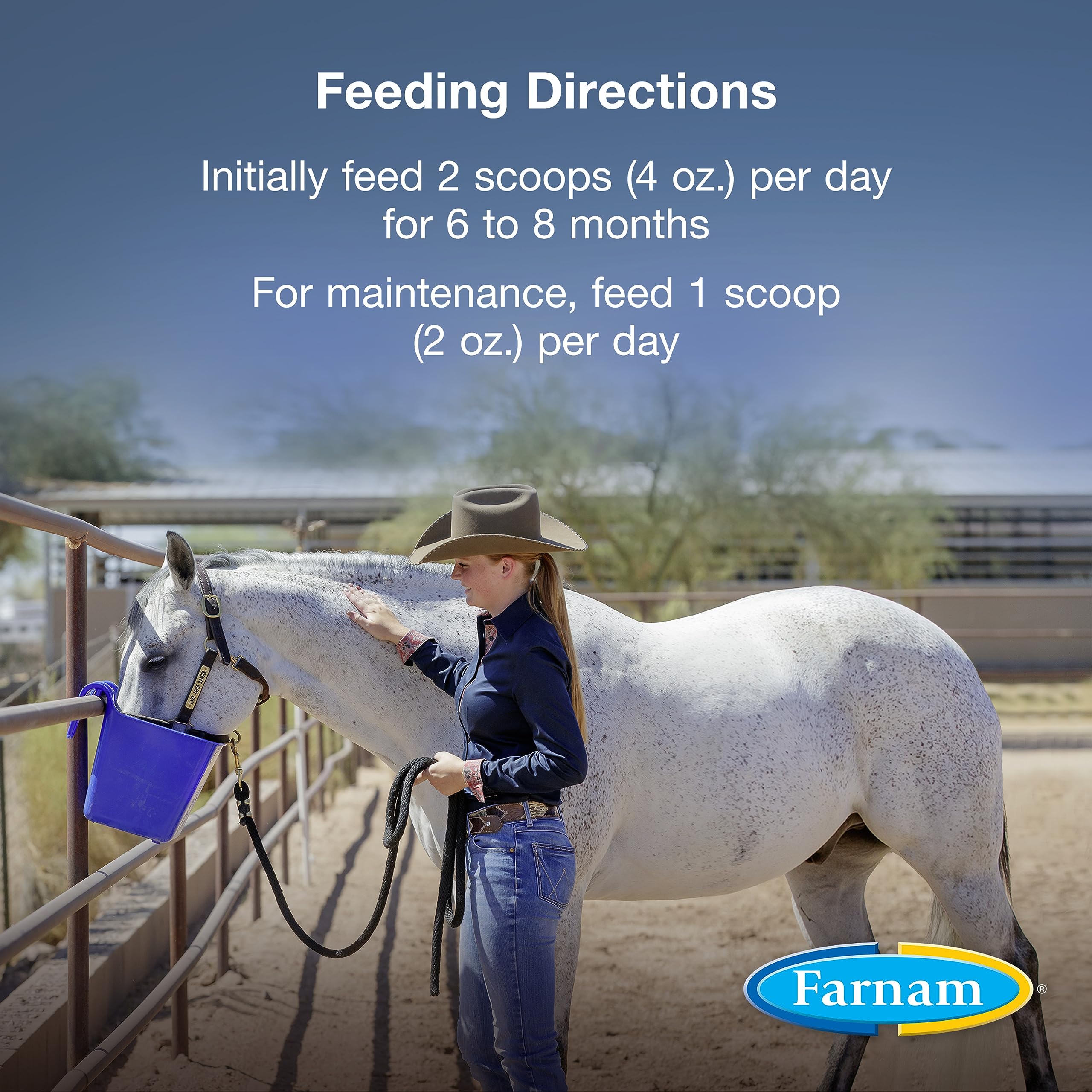 Farnam Horseshoer's Secret Extra Strength dosing scoop—facilitates accurate feeding for consistent hoof support.