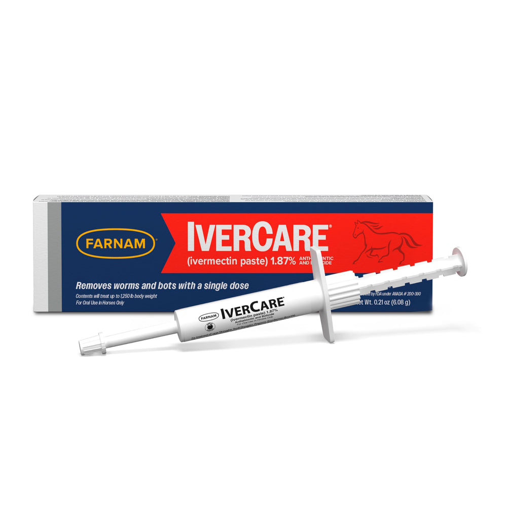 Farnam IverCare, jeringa para caballos, dosificación precisa para cada peso.