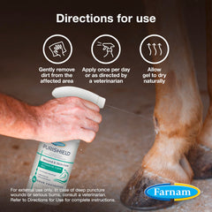 Farnam Purishield Gel bandage-optional use on wounds and saddle sores.