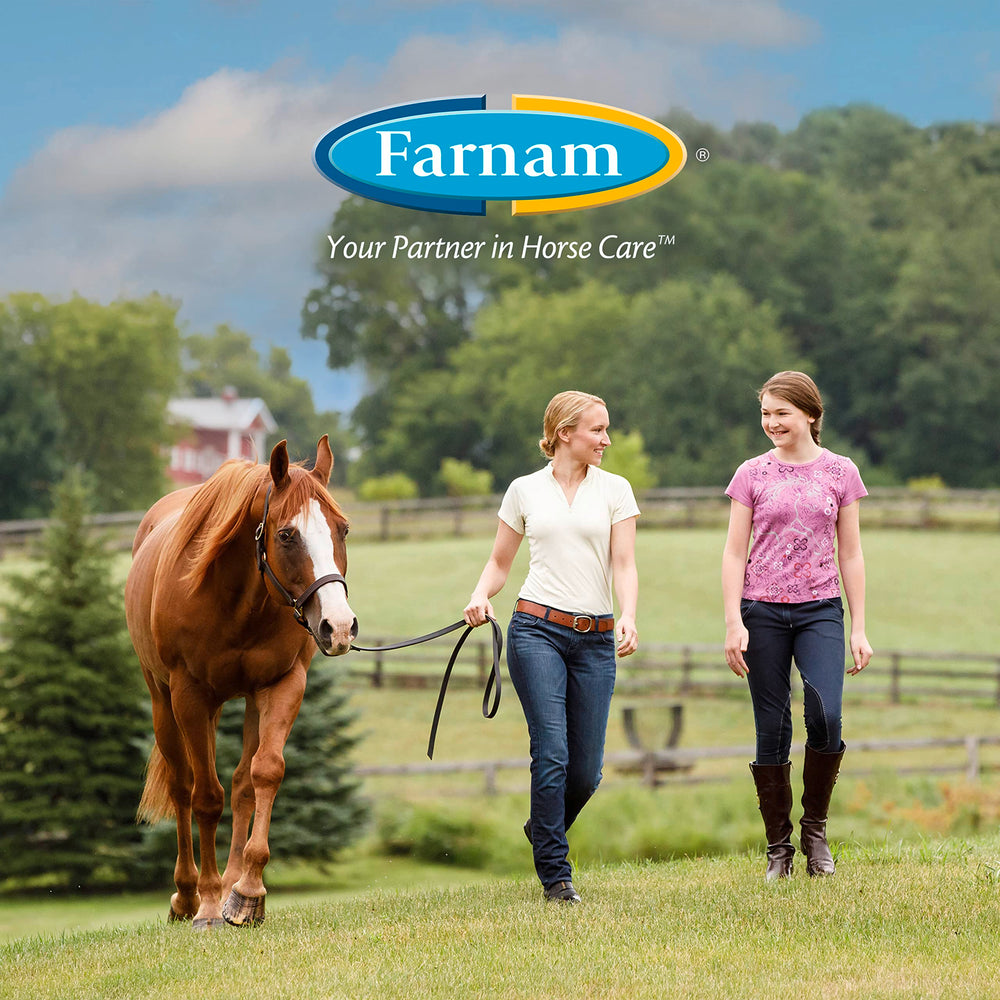 Farnam Quietex II ingredients label emphasizing seven calming components