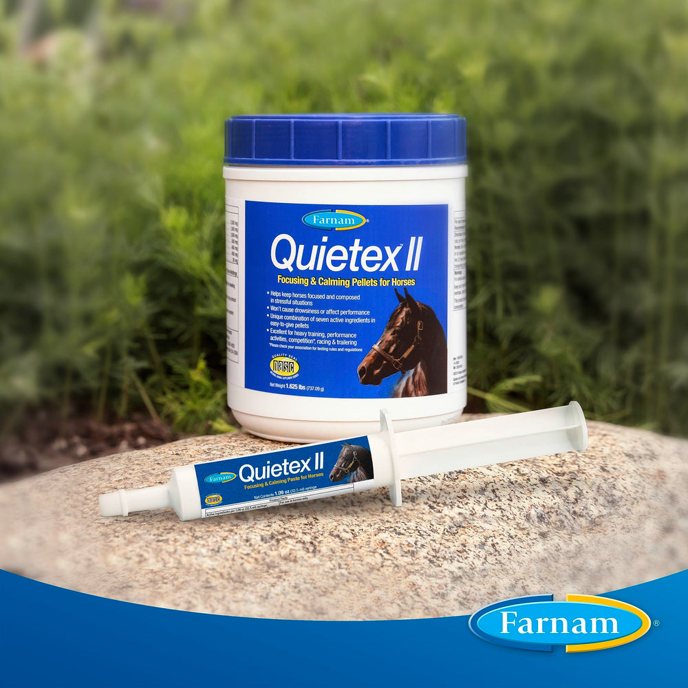 Farnam Quietex II bottle with measuring cup for dosing