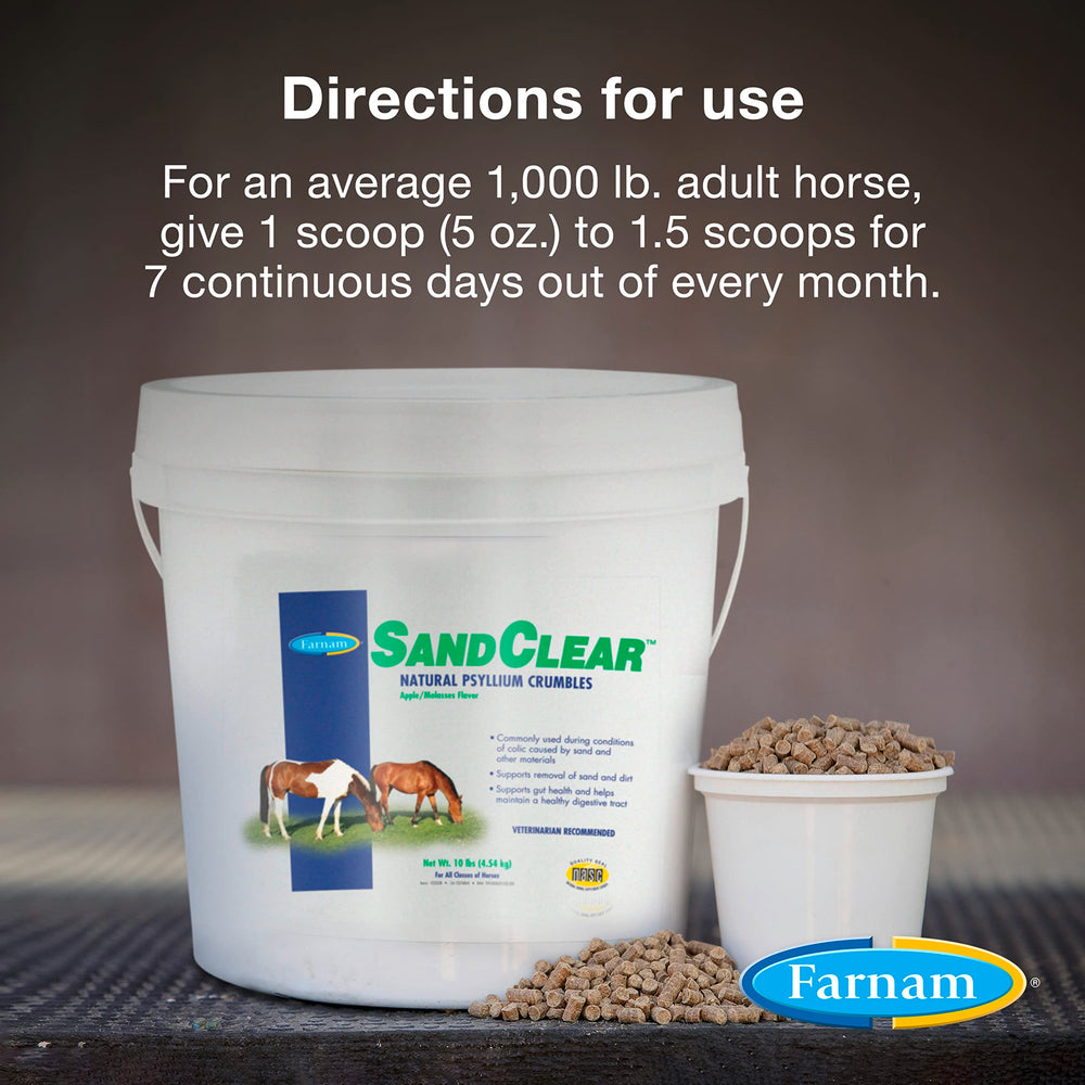 Farnam SandClear crumbles with molasses drizzle on surface for appealing taste.
