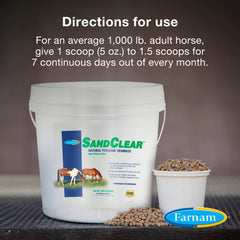 Farnam SandClear crumbles with molasses drizzle on surface for appealing taste.