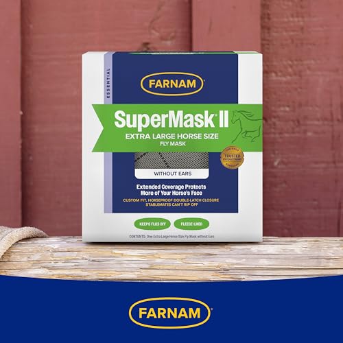 Farnam SuperMask II eye and debris shield reduces irritants