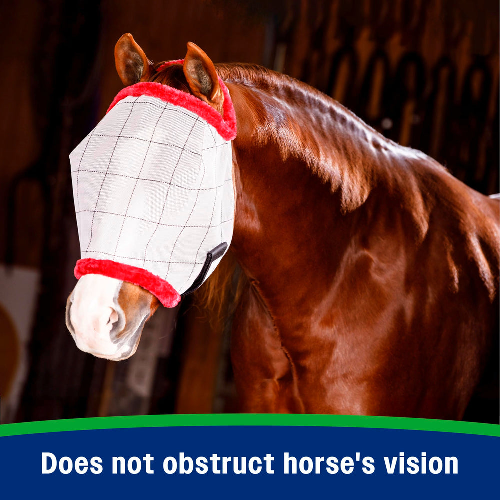 Farnam SuperMask II see-through mesh maintains visibility for your horse
