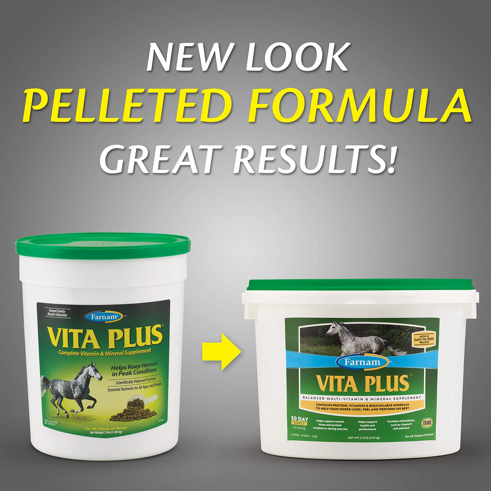 Farnam Vita Plus packaging-view emphasizes full nutritional foundation.