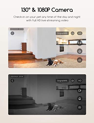 faroro dog camera night vision wide-angle view for day and night monitoring