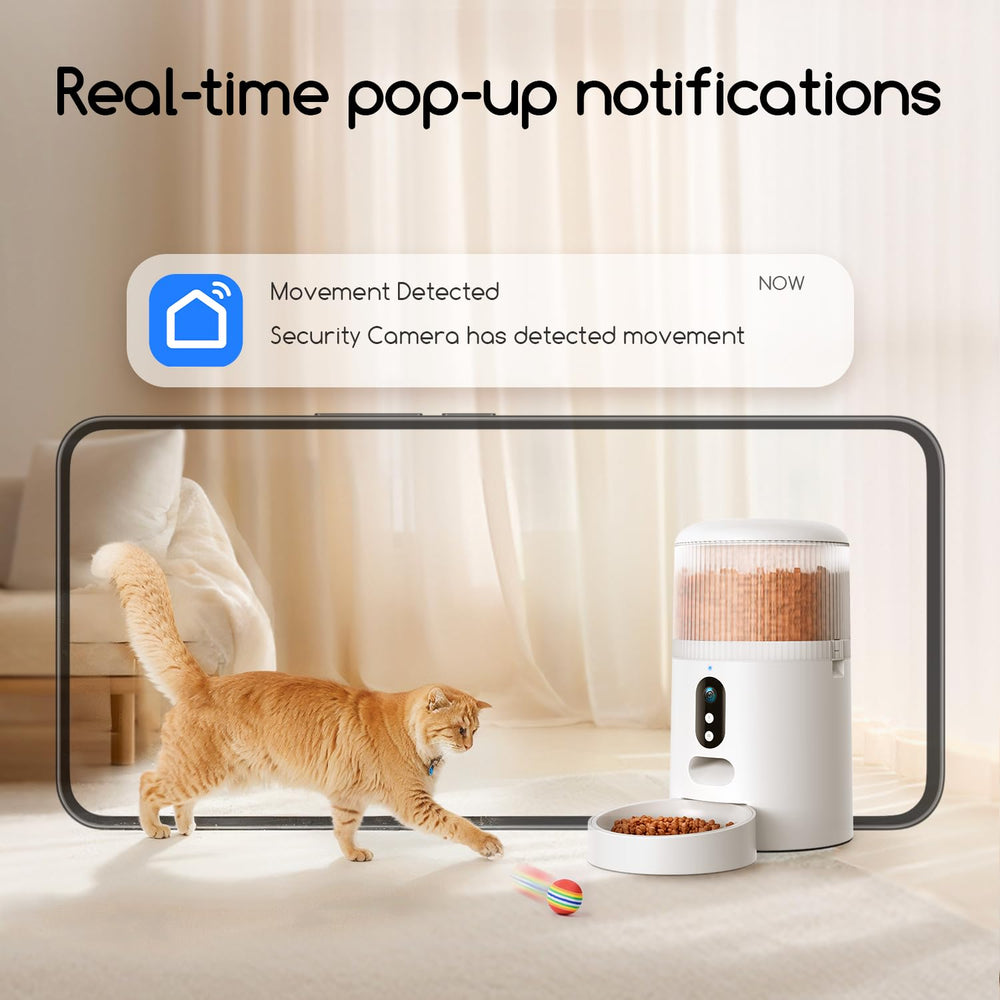 Faroro feeder with USB backup and battery option for power outages.