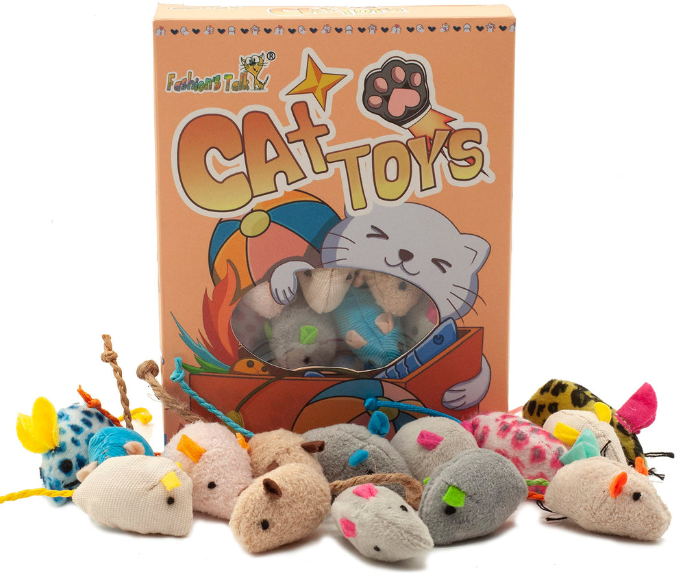 Fashion's Talk pack 32 ratones coloridos para gatos curiosos