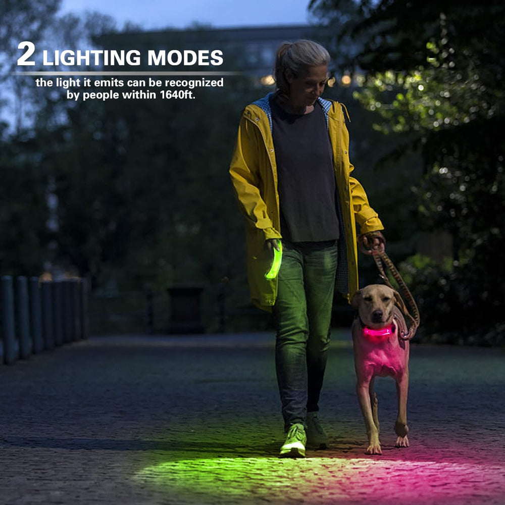 Fashion&cool dual-pack night-walk light boosts visibility up to 1640 feet.