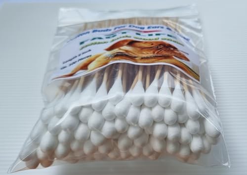 Fast Life Toddy cotton buds shown performing gentle nose cleaning.