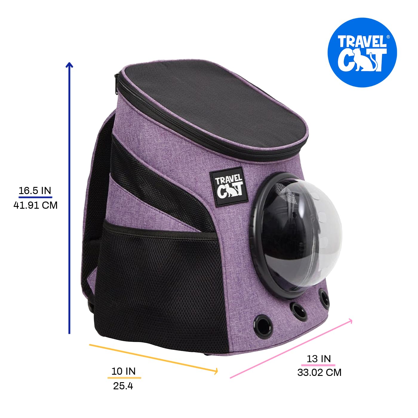 Fat Cat premium purple design stands out on outdoor trips.