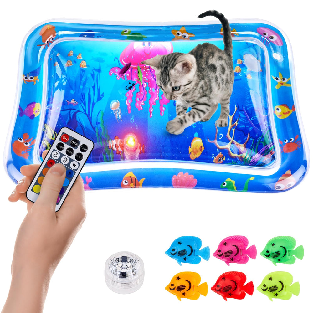 FATBEE water mat LED color cycle enhances interactive play