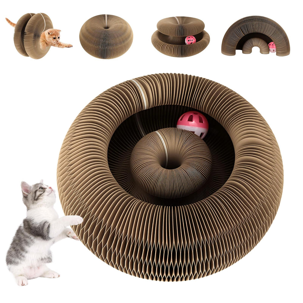 FATIRO Kitty Curls Toy ball-track keeps cats engaged with interactive play.