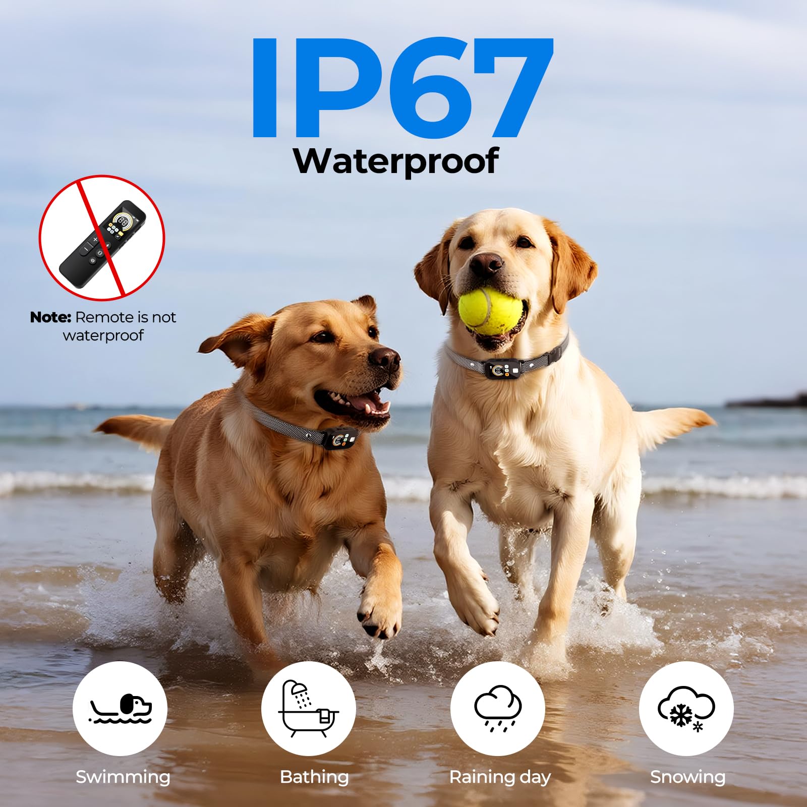 Fatjopet night walk light helps locate your dog after dark.