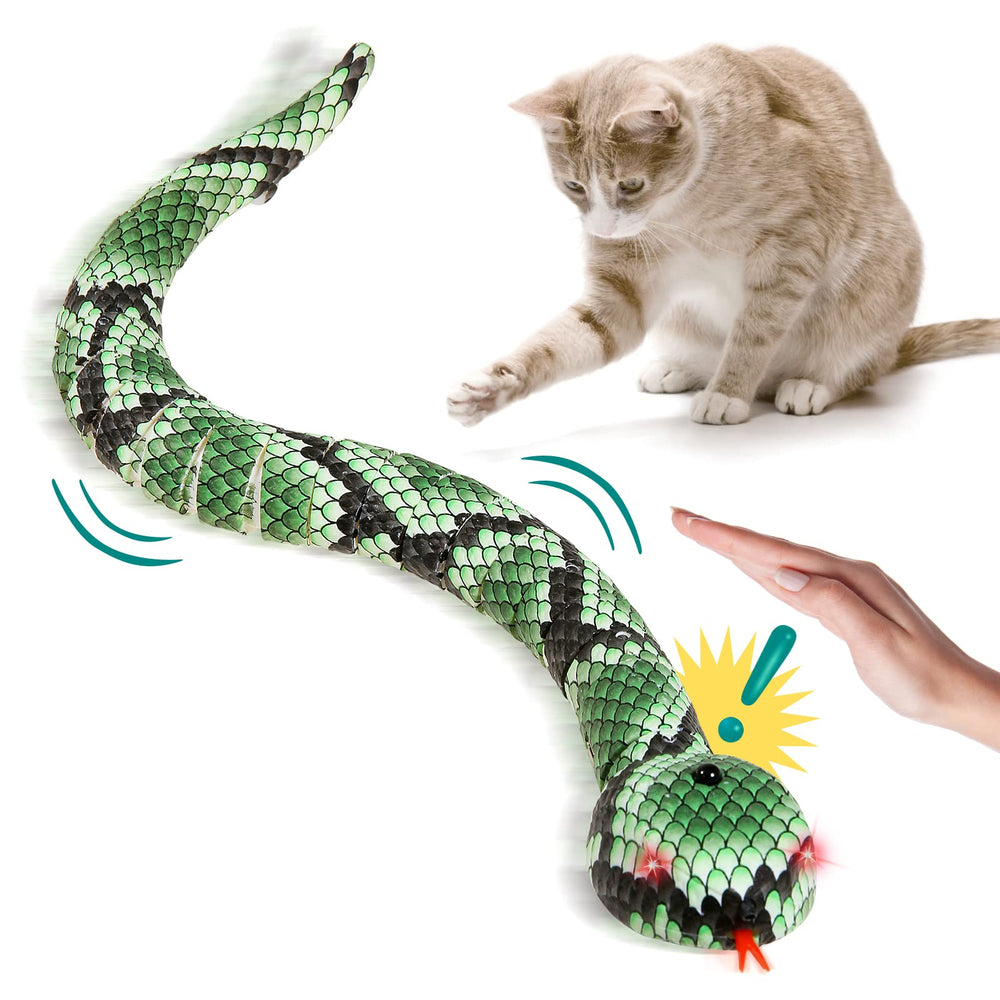 FauKait snake toy close-up showing 3D textures for realistic play
