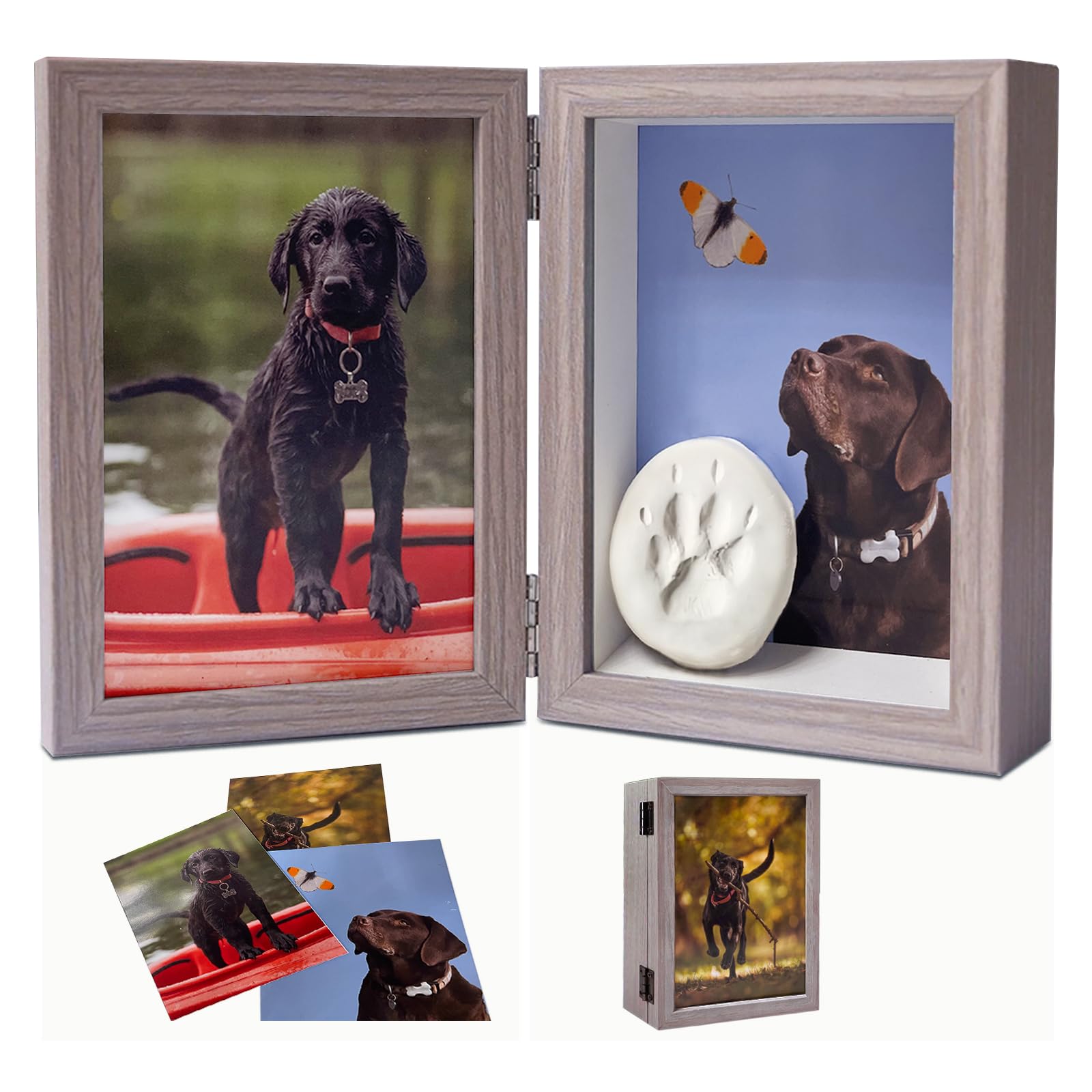 Favonuovy 5x7 pet memorial frame front display for quick remembrance